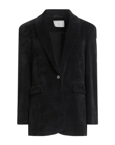 Circolo 1901 Woman Blazer Black Size 10 Cotton, Polyester