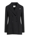 Circolo 1901 Woman Blazer Black Size 12 Cotton, Elastane