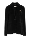 Circolo 1901 Woman Blazer Black Size 12 Cotton, Polyester