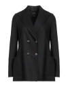 Circolo 1901 Woman Blazer Black Size 12 Virgin Wool, Cashmere