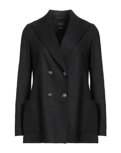 Circolo 1901 Woman Blazer Black Size 12 Virgin Wool, Cashmere