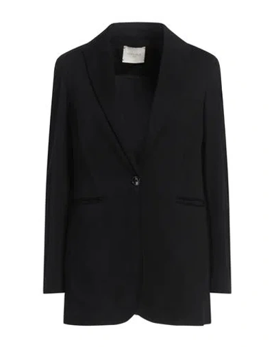 Circolo 1901 Woman Blazer Black Size 4 Cotton, Elastane