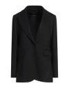 Circolo 1901 Woman Blazer Black Size 4 Virgin Wool, Cashmere, Polyamide