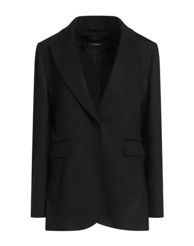 Circolo 1901 Woman Blazer Black Size 4 Virgin Wool, Cashmere, Polyamide