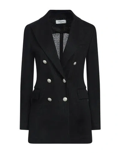 Circolo 1901 Woman Blazer Black Size 6 Linen, Cotton In Black