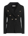 Circolo 1901 Woman Blazer Black Size 8 Cotton, Elastane In Black