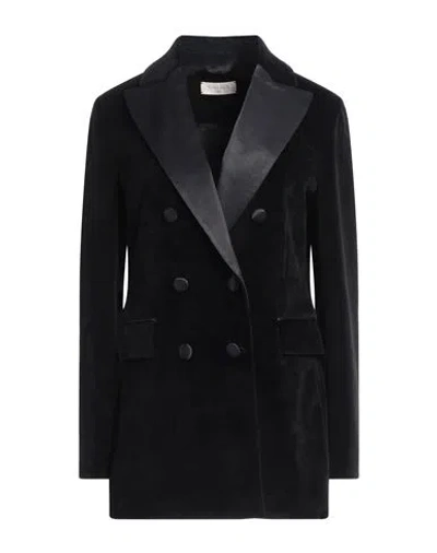 Circolo 1901 Velvet Blazer In Black