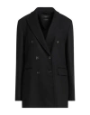 Circolo 1901 Woman Blazer Black Size 8 Virgin Wool, Cashmere, Polyamide
