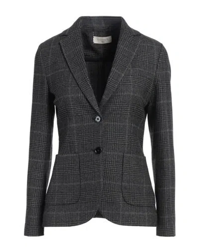 Circolo 1901 Woman Blazer Black Size 6 Virgin Wool, Cotton, Elastane