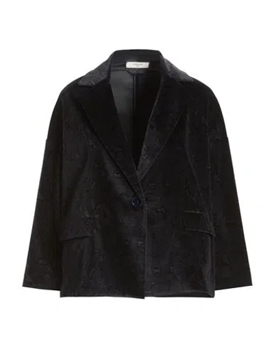 Circolo 1901 Woman Blazer Blue Size 10 Cotton, Elastane In Black