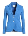 Circolo 1901 Woman Blazer Blue Size 12 Cotton, Elastane