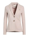 Circolo 1901 Woman Blazer Blush Size 10 Cotton, Elastane In Pink