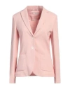 Circolo 1901 Woman Blazer Blush Size 12 Cotton, Elastane In Pink