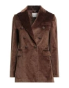Circolo 1901 Woman Blazer Brown Size 10 Cotton, Elastane