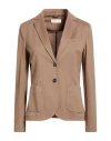 Circolo 1901 Woman Blazer Brown Size 10 Cotton, Elastane