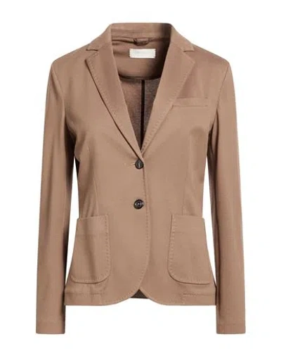 Circolo 1901 Woman Blazer Brown Size 10 Cotton, Elastane