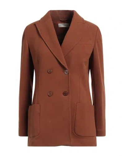 Circolo 1901 Woman Blazer Brown Size 10 Cotton, Elastane