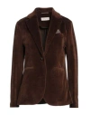 Circolo 1901 Woman Blazer Brown Size 6 Cotton, Polyester