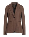 Circolo 1901 Woman Blazer Brown Size 10 Virgin Wool, Cashmere, Polyamide