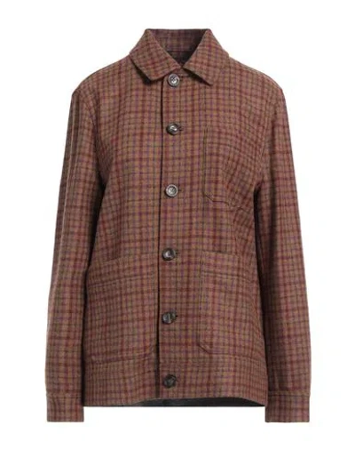 Circolo 1901 Woman Blazer Brown Size 12 Virgin Wool