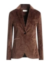 Circolo 1901 Woman Blazer Brown Size 14 Cotton, Elastane
