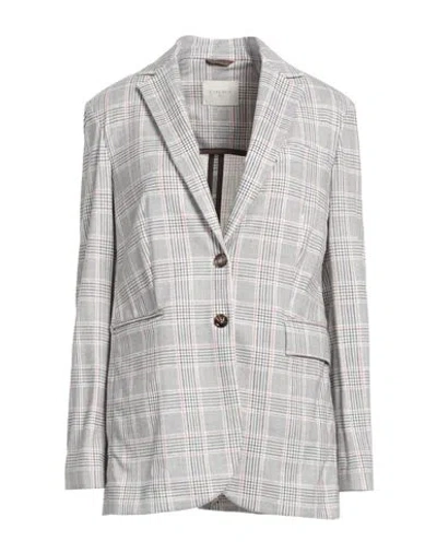 Circolo 1901 Woman Blazer Brown Size 6 Cotton, Elastane