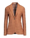 Circolo 1901 Woman Blazer Camel Size 6 Cotton In Beige