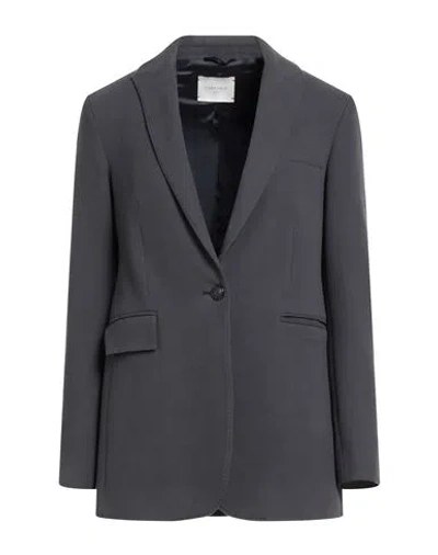 Circolo 1901 Woman Blazer Charcoal Size 4 Cotton, Elastane