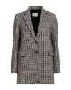 Circolo 1901 Woman Blazer Chocolate Brown Size 6 Cotton, Elastane