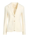 Circolo 1901 Woman Blazer Cream Size 8 Cotton, Lycra In White