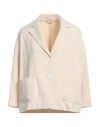 Circolo 1901 Woman Blazer Cream Size 8 Cotton, Lycra In White
