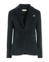 Circolo 1901 Woman Blazer Dark Green Size 8 Cotton, Polyester