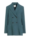 Circolo 1901 Woman Blazer Deep Teal Size 10 Cotton, Elastane