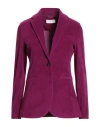 Circolo 1901 Woman Blazer Garnet Size 10 Cotton, Polyester