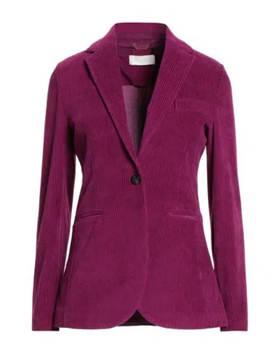 Circolo 1901 Woman Blazer Garnet Size 10 Cotton, Polyester