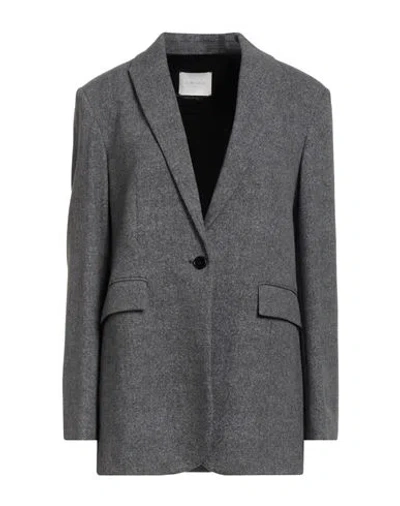 Circolo 1901 Woman Blazer Grey Size 12 Cotton, Elastane