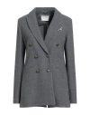 Circolo 1901 Woman Blazer Grey Size 12 Virgin Wool
