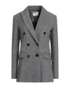 Circolo 1901 Woman Blazer Grey Size 6 Cotton, Elastane
