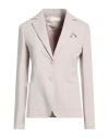 Circolo 1901 Woman Blazer Grey Size 6 Cotton, Lycra In Gray