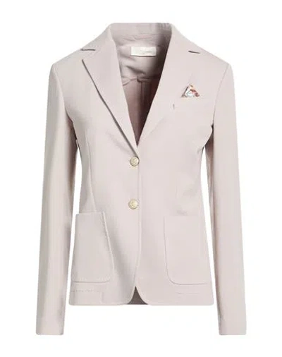 Circolo 1901 Woman Blazer Grey Size 6 Cotton, Lycra In Gray