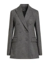 Circolo 1901 Woman Blazer Grey Size 8 Virgin Wool, Cashmere, Polyamide