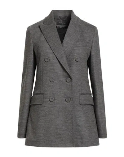Circolo 1901 Woman Blazer Grey Size 8 Virgin Wool, Cashmere, Polyamide In Gray