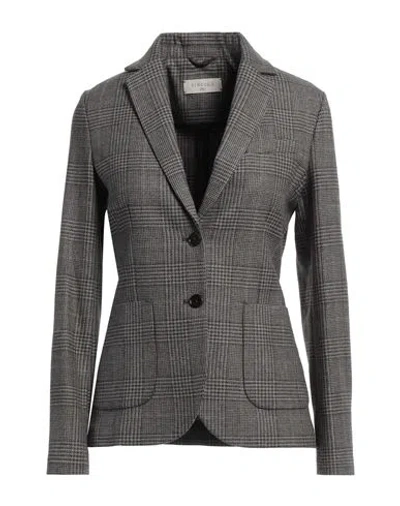 Circolo 1901 Woman Blazer Grey Size 8 Virgin Wool, Cotton, Elastane