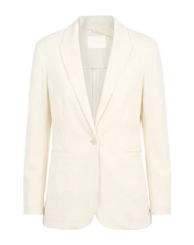 Circolo 1901 Woman Blazer Ivory Size 10 Cotton, Elastane In White