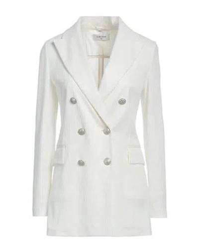 Circolo 1901 Woman Blazer Ivory Size 12 Linen, Cotton In White