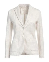 Circolo 1901 Woman Blazer Ivory Size 4 Cotton, Elastane In White