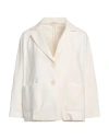 Circolo 1901 Woman Blazer Ivory Size 4 Cotton, Lycra In White