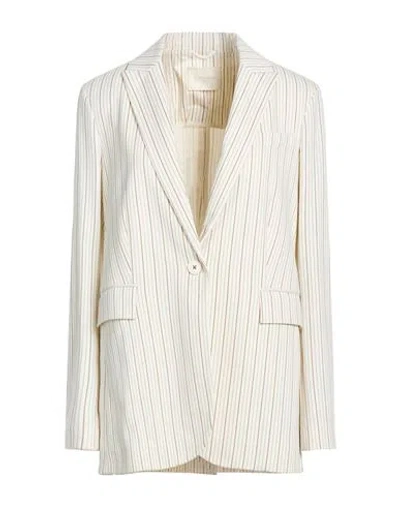 Circolo 1901 Woman Blazer Ivory Size 6 Cotton, Elastane In White