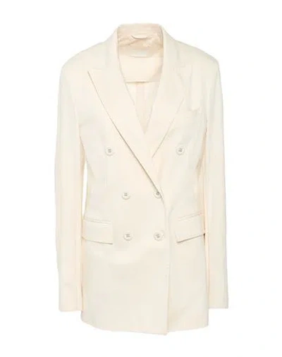 Circolo 1901 Woman Blazer Ivory Size 8 Cotton, Elastane In Multi