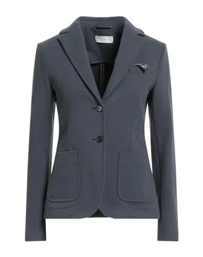 Circolo 1901 Woman Blazer Lead Size 4 Cotton, Elastane In Gray